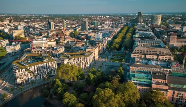 Skyline einer Stadt