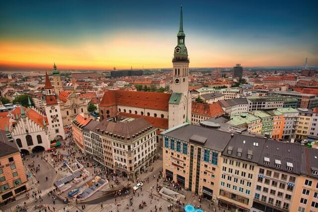 Skyline einer Stadt